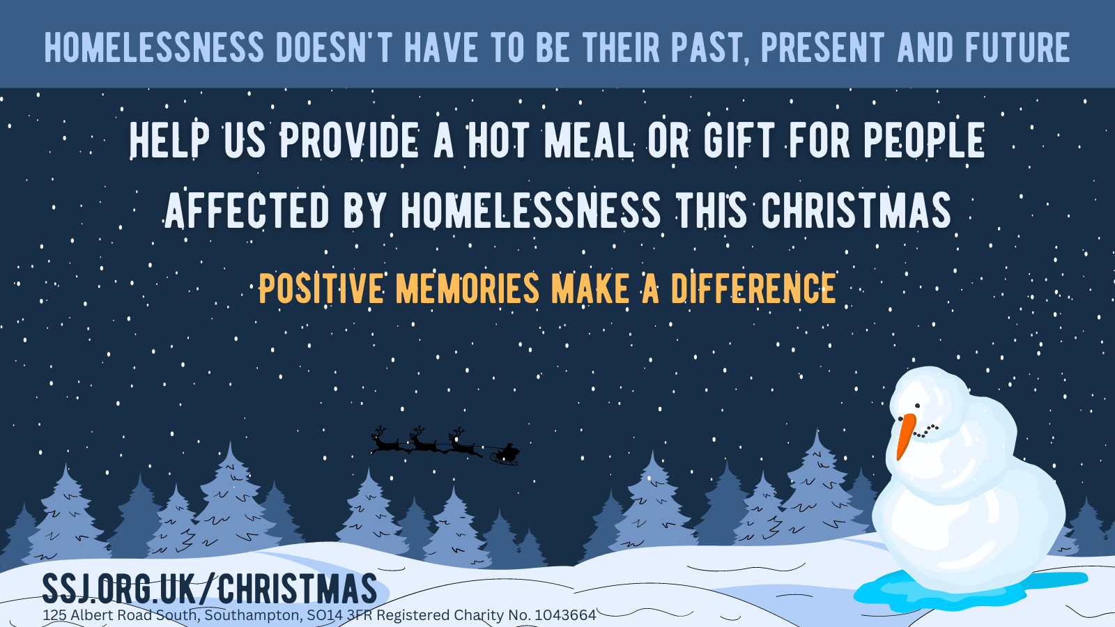Help us raise £5,000 for the homeless this Christmas.